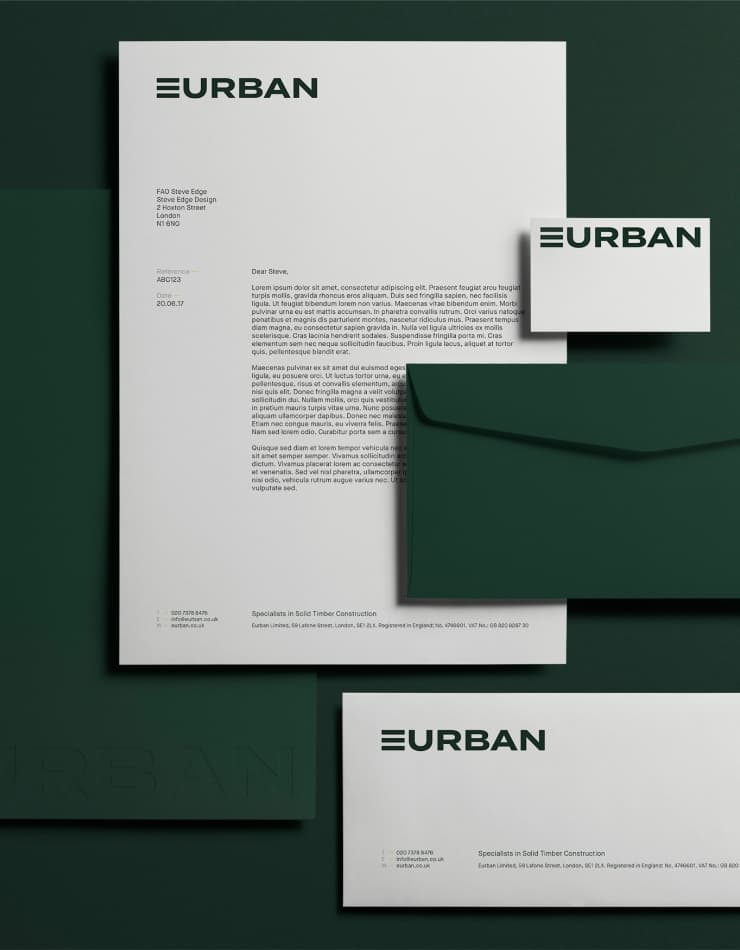 Eurban | Letterhead Design | Steve Edge Design