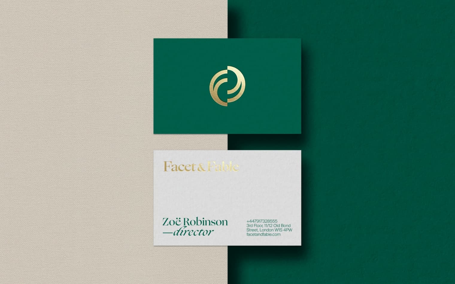 Facet & Fable | Business Card Design | Steve Edge Design